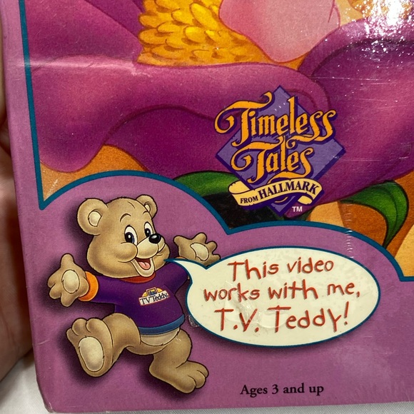 Vintage 1994 Thumbelina Sealed VHS Compatible with TV Teddy - Picture 5 of 7